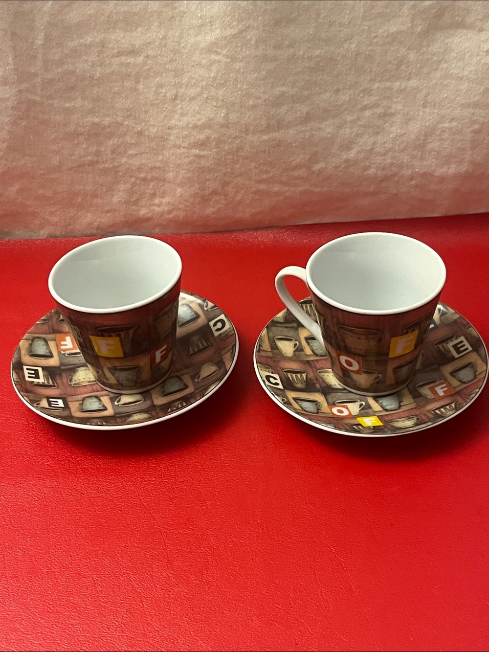 Espresso Cup Saucer Ragalta Platinum Series Porcelain Demitasse Coffee Cup set 2